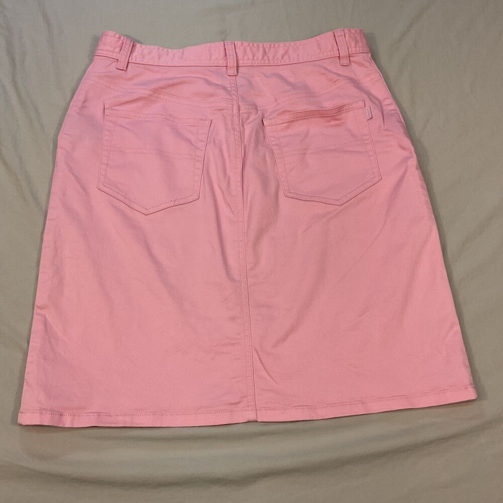Ralph Lauren Pink Cotton Stretch Skirt Women’s Size 6 Preppy Casual Resort Golf - Picture 8 of 13